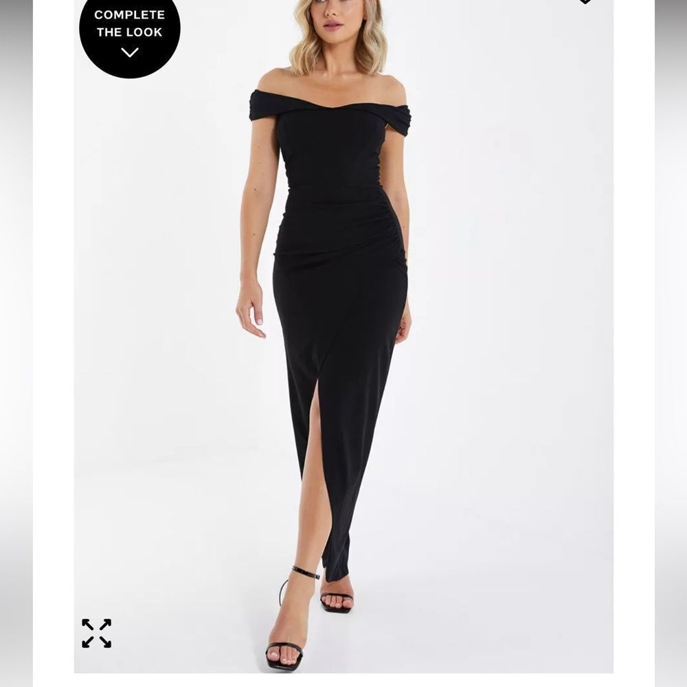 🔥Chic Black Strapless Evening Dress Sz 6 New